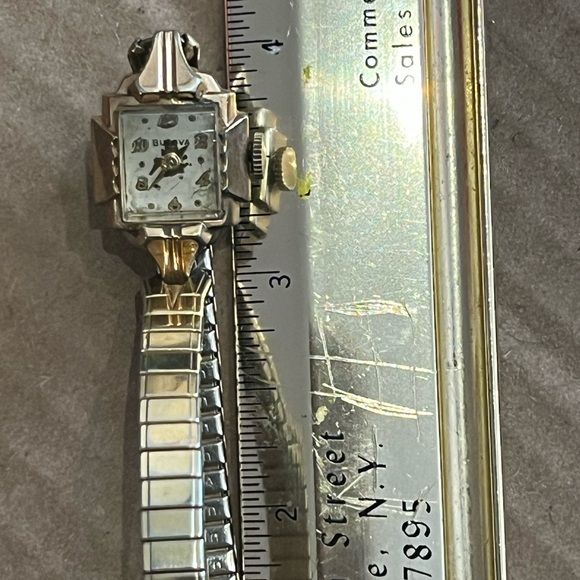VINTAGE L7 BULOVA  women’s GoldPLATED  Art Deco Watch 1950s main image 5